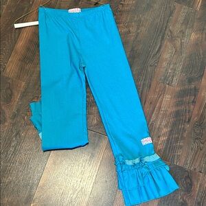 Blue Ruffle Kids Casual Bottoms